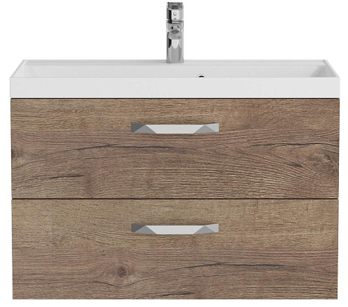 BelBagno AURORA-800-2C-SO-RT База под раковину 80х45 см, подвесная, Rovere Tabacco (дуб табачный) купить  в интернет-магазине Сквирел