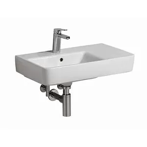 Geberit 226165000 Renova Compact Раковина с полочкой справа 65х37 см, белая