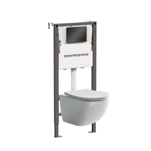 Ceramica Nova  CN3009_121002MB Комплект: Унитаз, Инсталляция, Кнопка смыва