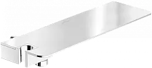 Villeroy & Boch TVS10800600061 Embrace Plus Полочка для душа, с подводом воды и держателем душевой лейки, хромированный купить  в интернет-магазине Сквирел