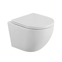 BelBagno Uno BB3105CHR/SC Унитаз подвесной c крышкой/сиденьем, белый