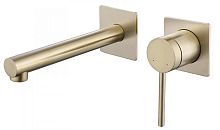 Смеситель ABBER Emotion AF8812G для раковины скрытого монтажа, золото матовое