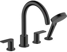 Hansgrohe 71459670 Vernis Shape Смеситель на край ванны, на 4 отверстия, матовый черный