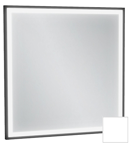 Jacob Delafon EB1433-F30 Allure & Silhouette Зеркало 60 х 60 см, с подсветкой, рама белый сатин купить  в интернет-магазине Сквирел