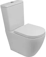 BelBagno BB2141CP-TOR/BB2141T/BB865SC Tornado Унитаз-компакт безободковый со смывом с быстросъемным сидением с миколифтом SFERA-TOR
