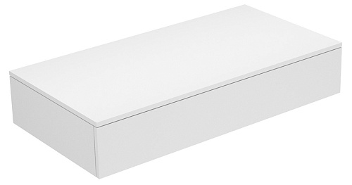 Keuco 31750270000 Edition 400 Тумба боковая 105х53.5 см, белый/стекло белое матовое купить недорого в интернет-магазине Сквирел
