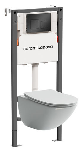 Ceramica Nova  CN1905_121002MB Комплект: Унитаз, Инсталляция, Кнопка смыва