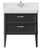 Kerama Marazzi PO.N.80.2/BLK Pompei Тумба под раковину напольная 76х48 см, черный глянец