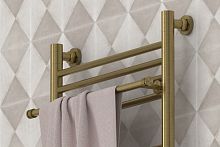 Сунержа 051-2012-0370 Полка прямая (L - 370 мм) н/ж для ДР Сунержа, состаренная латунь