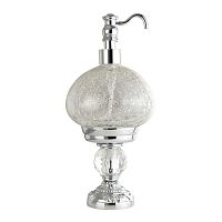 Migliore ML.CRS-60.247.CR CRISTALIA Дозатор жидкого мыла настольный, стекло,хром,SWAROVSKI