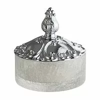 Migliore 17023 Elisabetta Баночка низкая, с крышкой, стекло/хром купить  в интернет-магазине Сквирел
