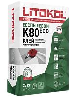 Клей на цементной основе  ЛИТОФЛЕКС_K80_ЭКО /LITOFLEX K80 ECO (25кг)