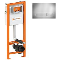 KKPol SET/M400/381/K Economic Комплект инсталляции с клавишей M08, хром