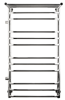 INDIGO LBCW100-50PL-б/п-60 Водяной полотенцесушитель с полочкой, серебристый
