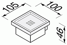 Geesa MODERN ART 913503-02 (exp) Мыльница настенная