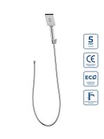 BelBagno LUC-DFS-CRM Luce Ручной душ со шлангом и держателем, хром