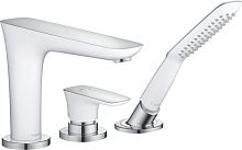 Hansgrohe 15432400 PuraVida Смеситель на борт ванны, белый/хром