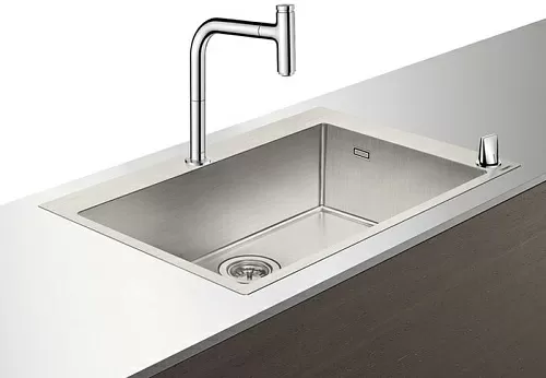 Кухонная мойка с встроенным смесителем Hansgrohe C71-F660-08 76x50 43202800