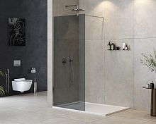 Cezares LIBERTA-L-1-90-120-GR-Cr Liberta Душевая перегородка 90 см, профиль хром