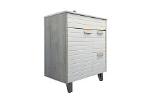 Comforty 00-00004758 Клеон Тумба напольная 75х47 см, с раковиной Quadro 75, дуб дымчатый