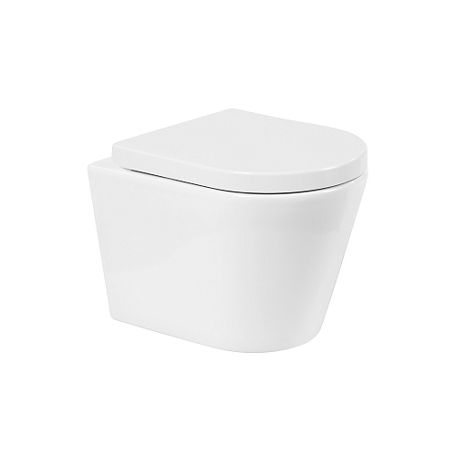BelBagno BB053CHR/BB865SC Flay-R Унитаз подвесной с сиденьем Микролифт