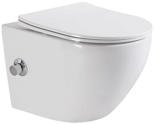 BelBagno Uno BB3105CHR-BS/SC Унитаз подвесной, с функцией биде BelBagno Uno BB3105CHR-BS/SC Унитаз подвесной, с функцией биде