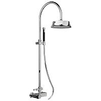 Cisal CE00405121  Cherie Настенная душевая система:смеситель для душа,верхний душ,ручной душ с держателем и шлангом, цвет хром