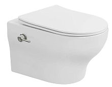 Унитаз подвесной с функцией биде с крышкой  Boheme FIORE 978-SET-2-W белый