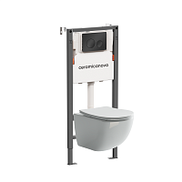 Ceramica Nova  CN3009_121001MB Комплект: Унитаз, Инсталляция, Кнопка смыва