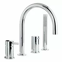 Migliore 31556 Fortis Смеситель на борт ванны монокомандный, с девиатором, хром