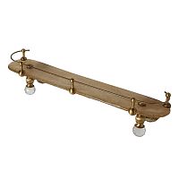 Migliore ML.CRS-60.220.BR CRISTALIA Полка c галереей 60 см, стекло,бронза,SWAROVSKI