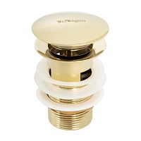 BelBagno BB-SAT-ORO Донный клапан с системой "Клик-клак" с переливом, золото