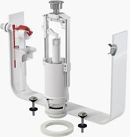 Alcaplast SA2000 1/2" CHROM Арматура для унитаза, боковая подводка, стоп кнопка, белый/хром