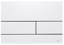 TECE 9240834 TECEsquare II, Панель смыва, металл, белый матовый