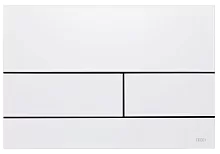 TECE 9240834 TECEsquare II, Панель смыва, металл, белый матовый