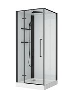 BelBagno Uno UNO-CAB-A-1-90-C-NERO-Bi-TOP-L Душевая кабина