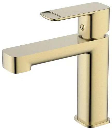 Aquame AQM6610BG Parma Смеситель для раковины, гладкий, Brushed gold (шлифованное золото) Aquame AQM6610BG Parma Смеситель для раковины, гладкий, Brushed gold (шлифованное золото)