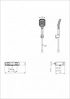 Wonzon & Woghand  WW-B2551-A-CR Смеситель для ванны с термостатом и душем