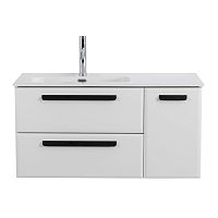 Cezares ECO ECO-CER-N-1000-2C-1A-SO-BL-L Тумба под раковину подвесная купить  в интернет-магазине Сквирел