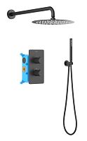 Aquatek AQ1376MB Европа Душевой комплект Set 3 в 1, черный матовый