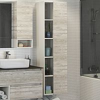 Comforty 00-00004136272 Прага Шкаф-пенал подвесной 45х160 см, дуб белый