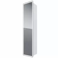 Dreja 99.9035 Point Пенал зеркальный, 40х160 см, подвесной, универсальный, белый купить  в интернет-магазине Сквирел