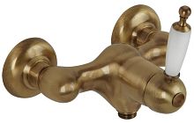 Migliore 19089 Oxford Смеситель для душа монокомандный, внешний, выход М1/2", ручка белая/бронза