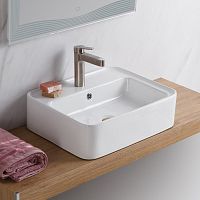 BelBagno BB1367 Раковина керамическая накладная 52х42 см, белая