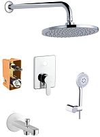 Azario AZ-15490711 Tevis Комплект со смесителем для ванны, хром Azario AZ-15490711 Tevis Комплект со смесителем для ванны, хром