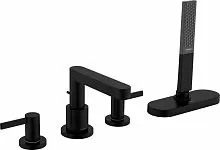 Hansgrohe 76444670 Finoris Смеситель на край ванны, на 4 отверстия, матовый черный