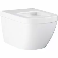 Grohe 3932800H EURO CERAMIC Унитаз подвесной 37х54 см, безободковый с гиг. покрытием, без сиденья, альпин-белый