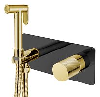 Boheme 127-BG.2 Stick Touch Гигиенический душ со смесителем, черный/золото
