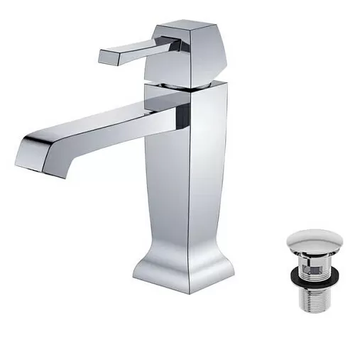 Caprigo 50-020-сrm Diamante Смеситель для раковины, с донным клапаном, хром