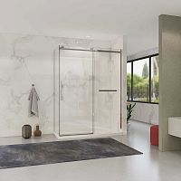 Vincea VSR-1CS1014CL Como Soft Душевой уголок 140х100 см, профиль хром/стекло прозрачное